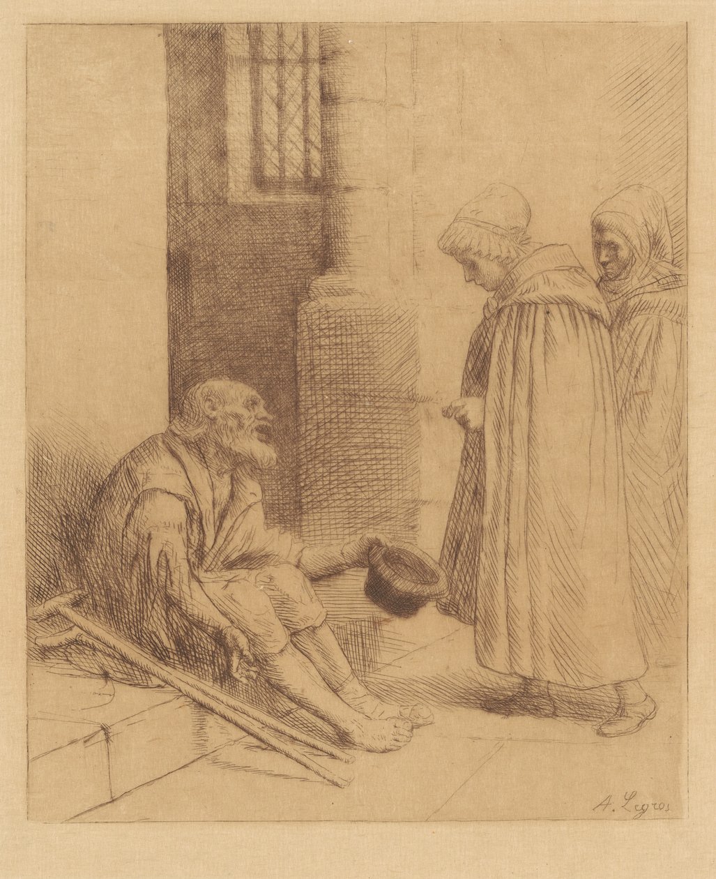 Charity by Alphonse Legros