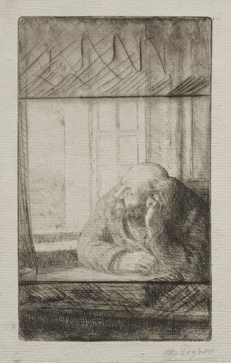 Evening at the Window by Alphonse Legros