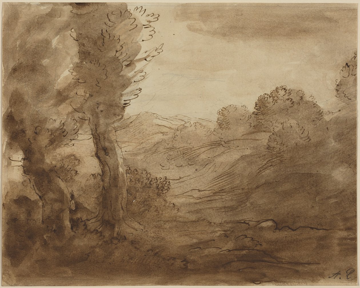 Footpath in Burgundy by Alphonse Legros