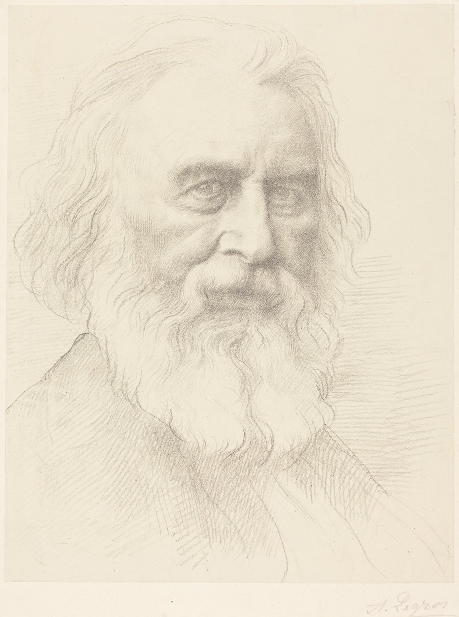 H.W. Longfellow, 2nd plate by Alphonse Legros