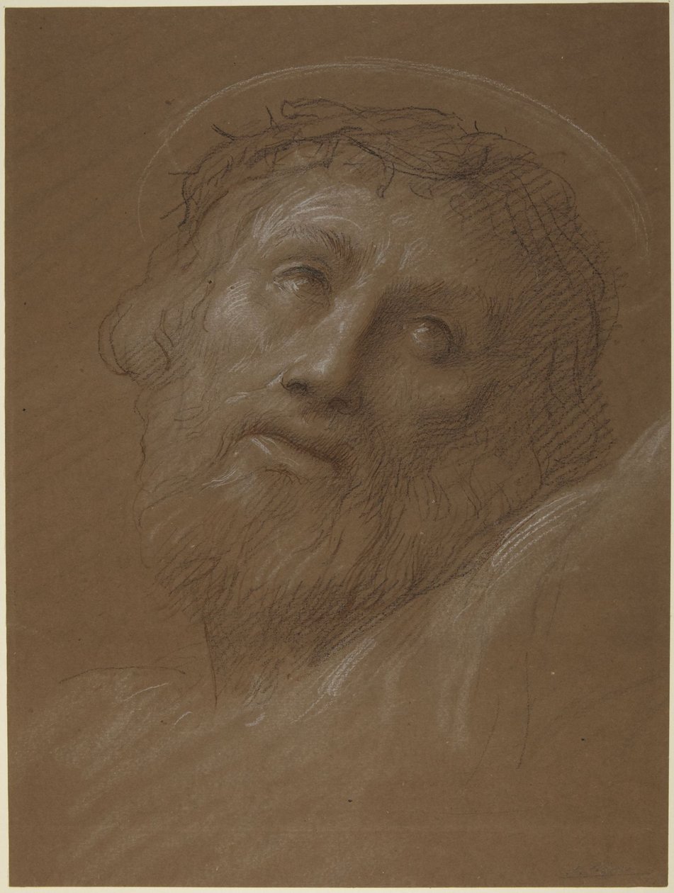 Head of Christ Crowned with Thorns by Alphonse Legros