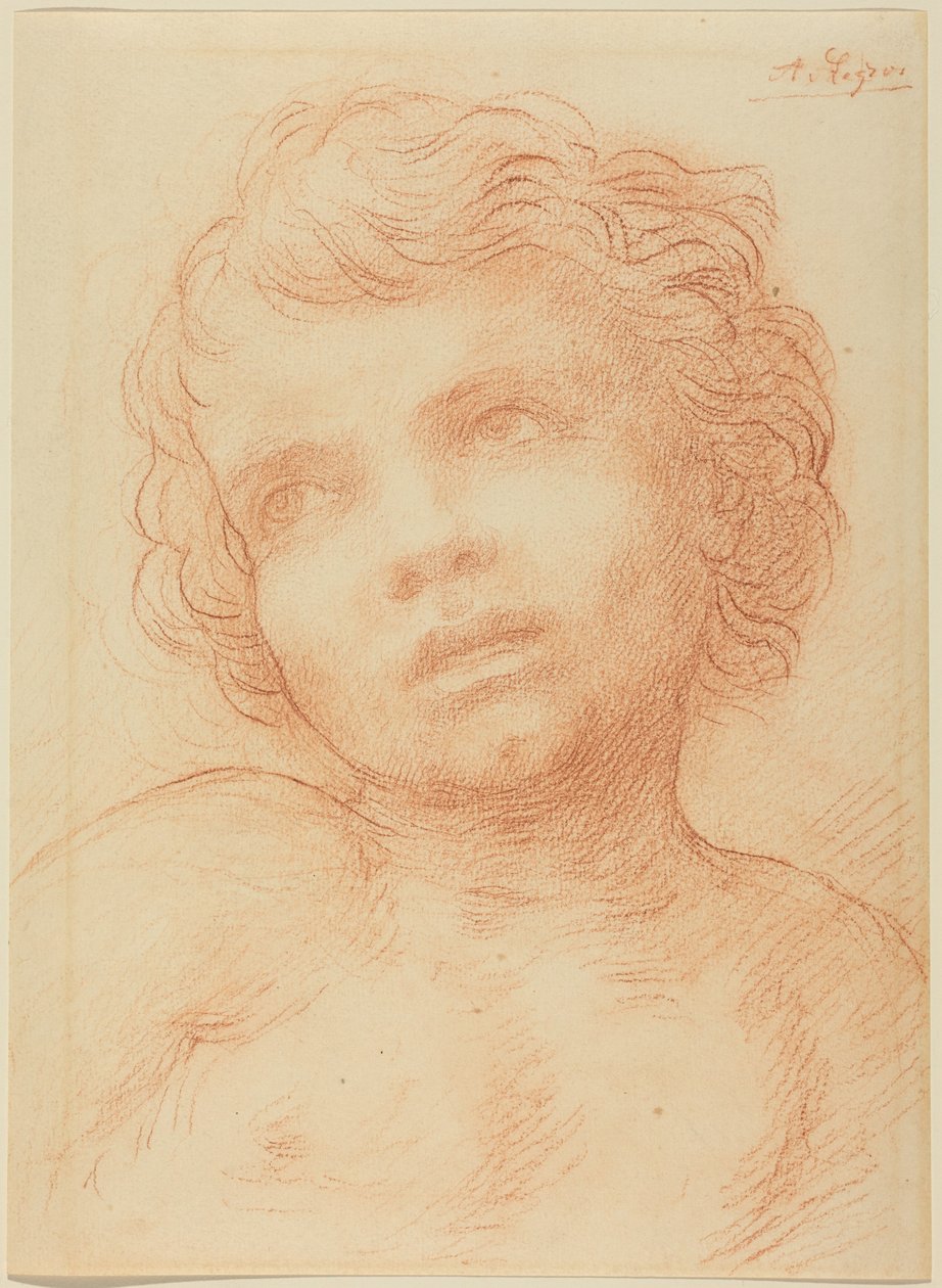 Head of a Child by Alphonse Legros