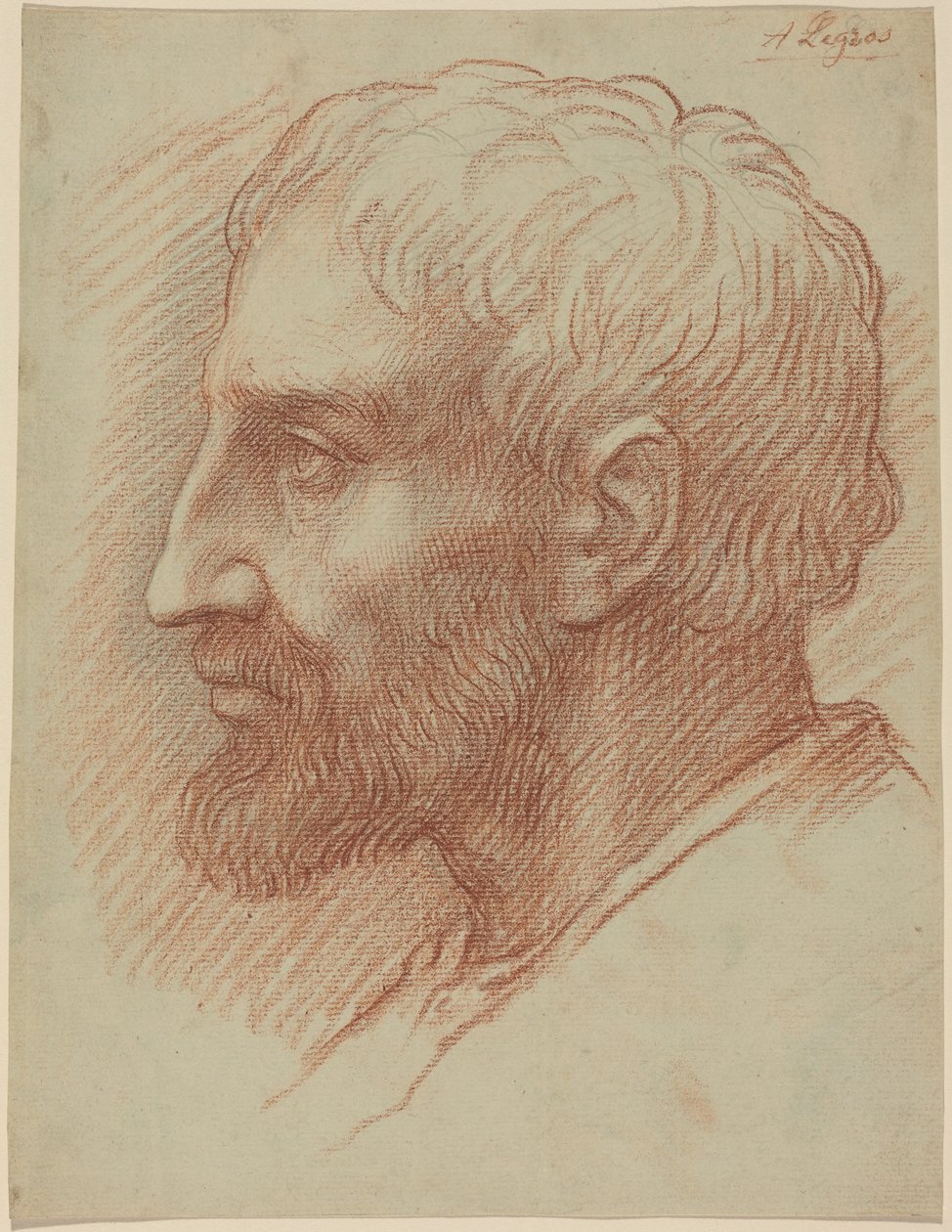 Head of a Man by Alphonse Legros