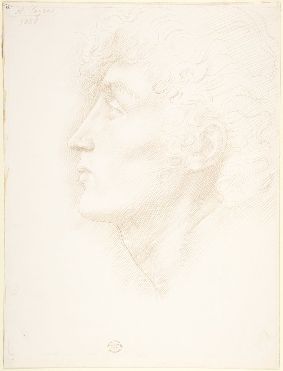 Head of an Irish Girl by Alphonse Legros
