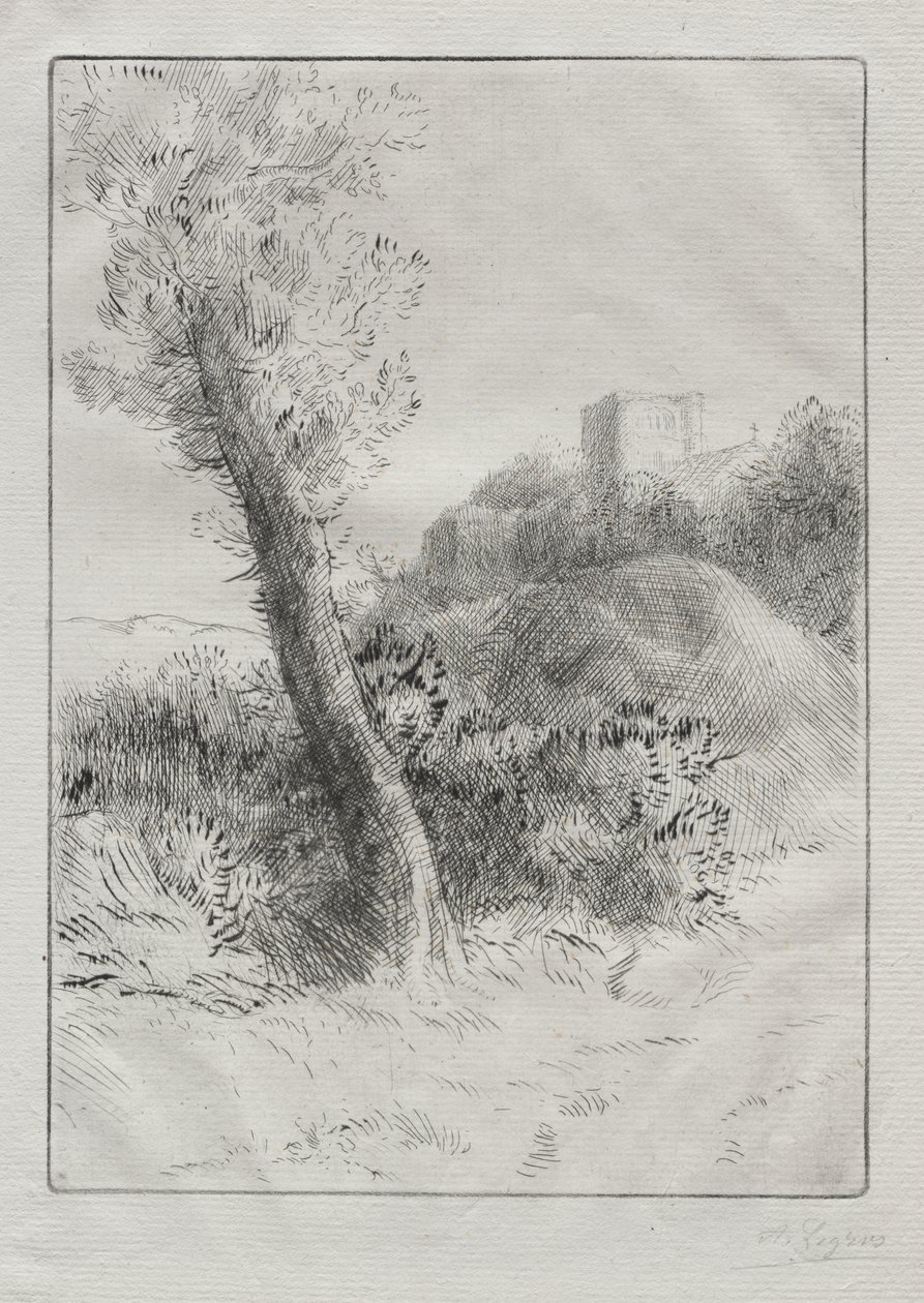 Landscape by Alphonse Legros