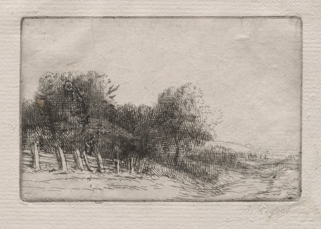 Landscape (A Landscape) by Alphonse Legros