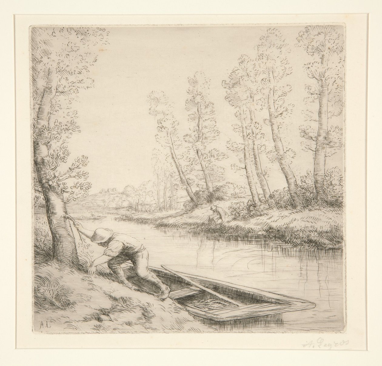 Morning on the River by Alphonse Legros