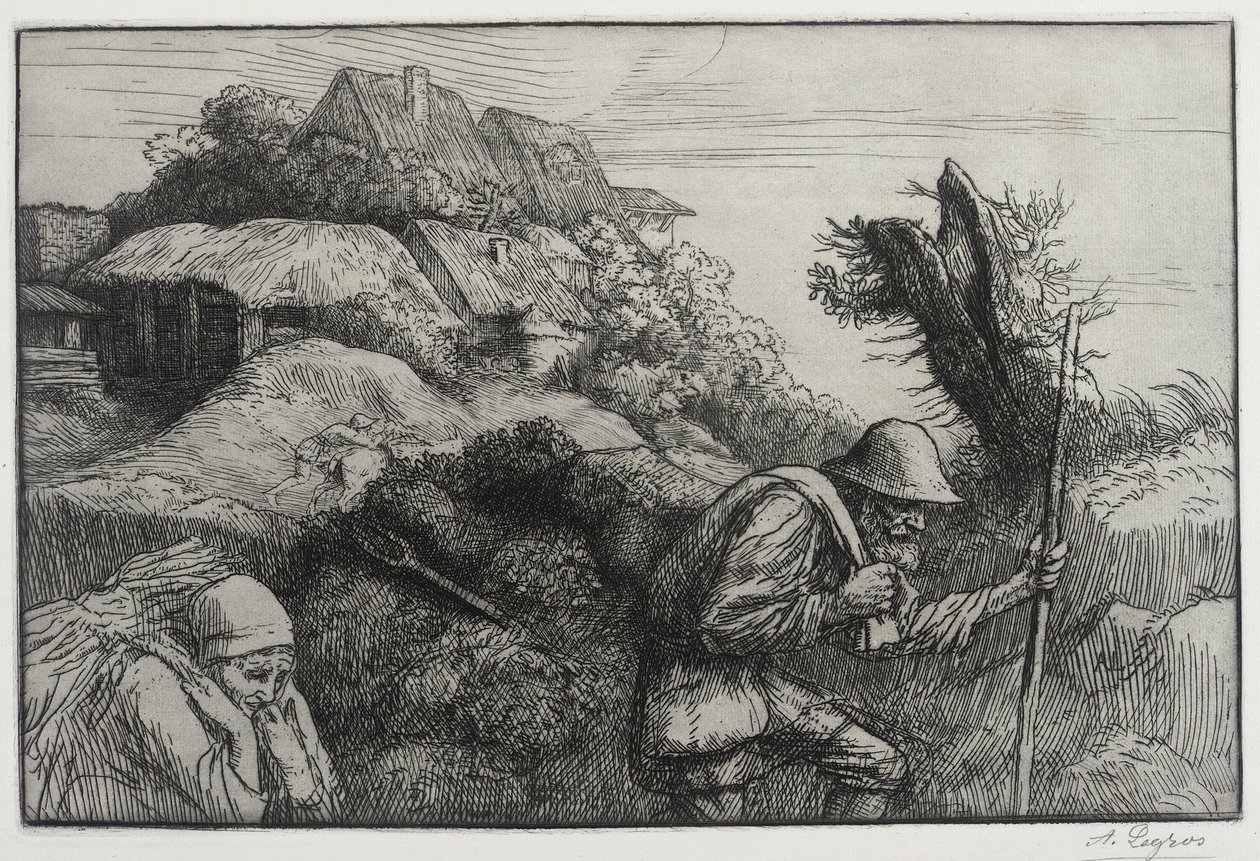 The Return from the Woods by Alphonse Legros