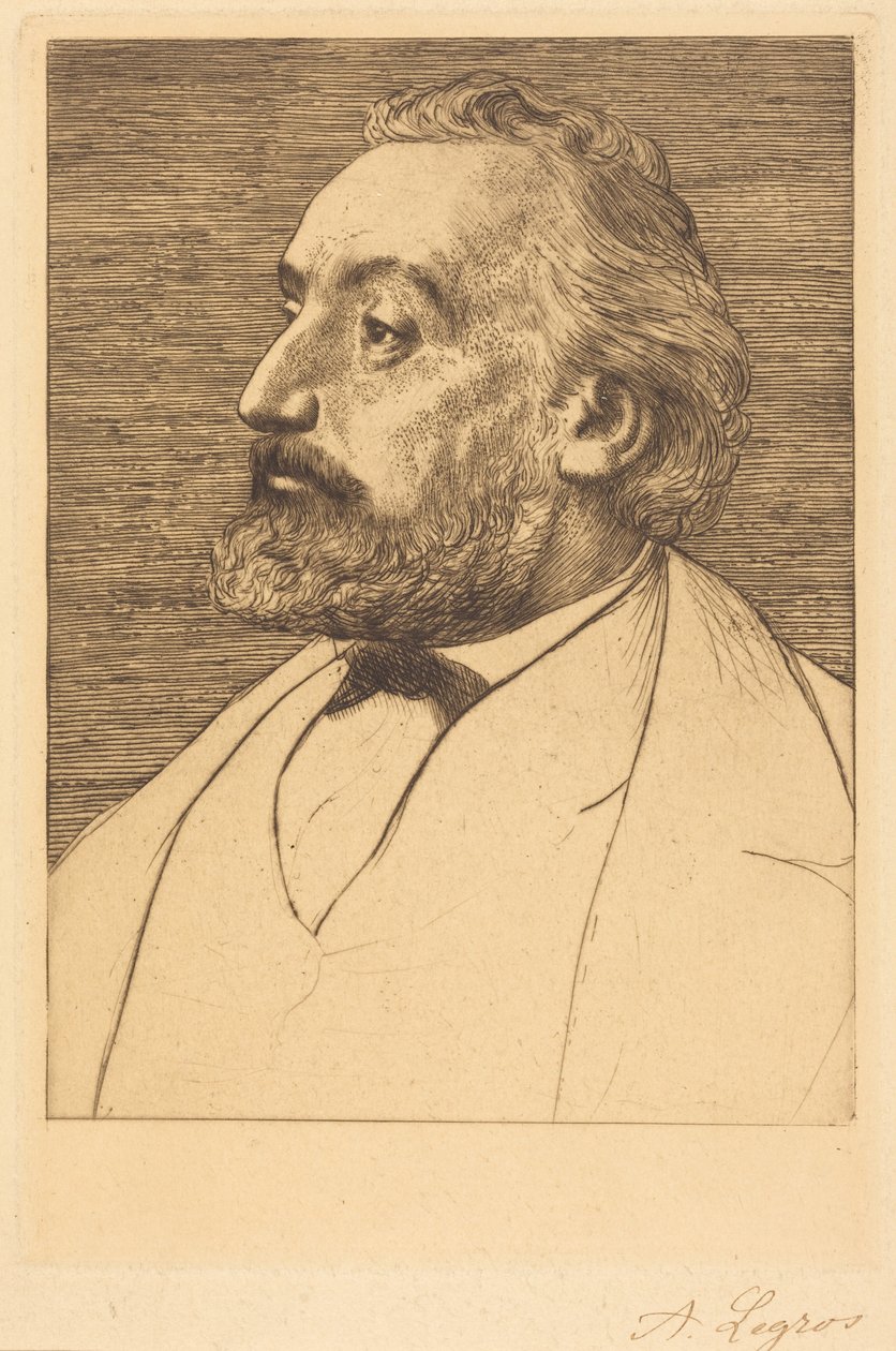 Leon Gambetta, 2nd Plate by Alphonse Legros