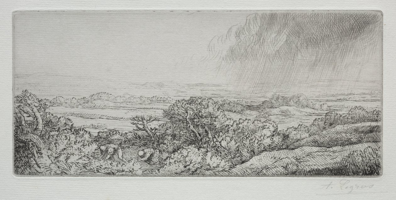 The Mushroom Gatherers by Alphonse Legros