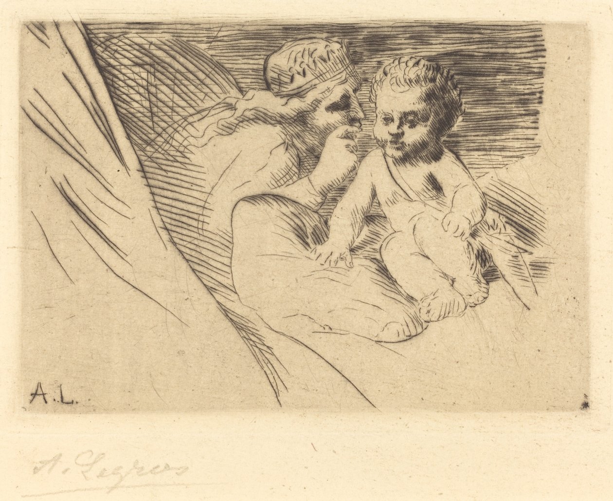 Mab and Cupid by Alphonse Legros