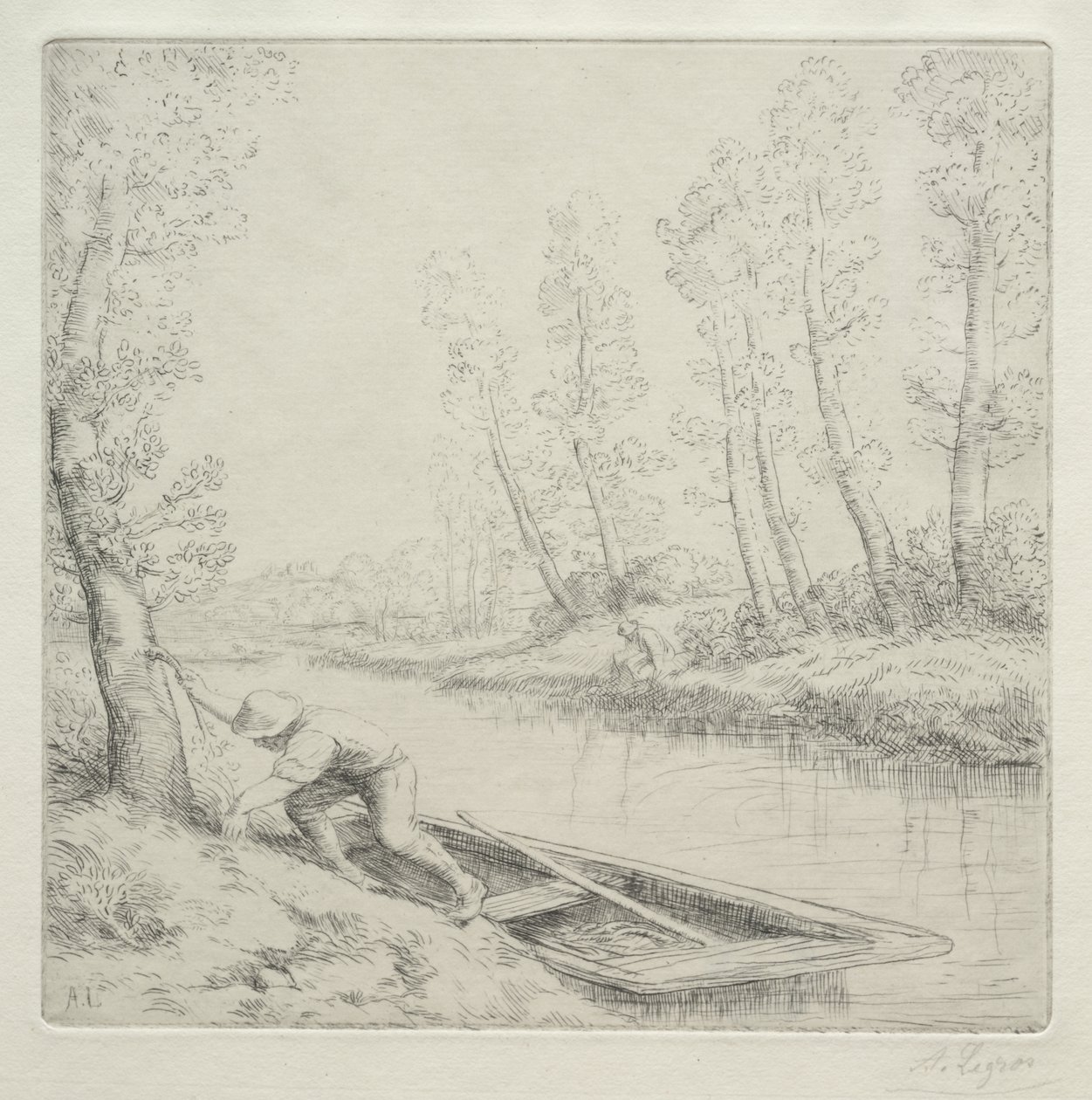 Morning on the River by Alphonse Legros