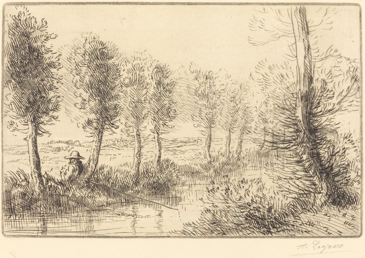 Near the Mill by Alphonse Legros