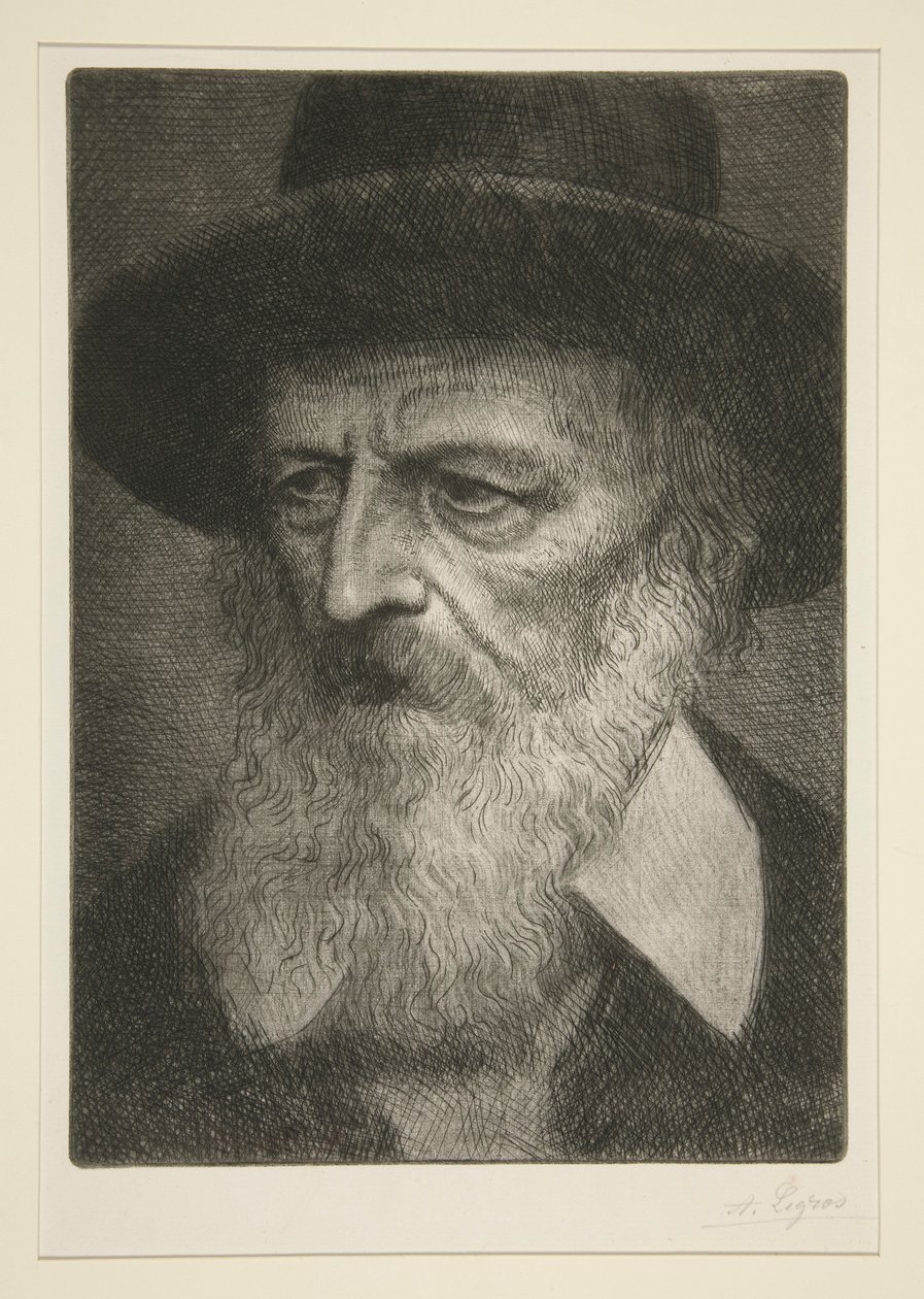 Portrait of Tennyson by Alphonse Legros