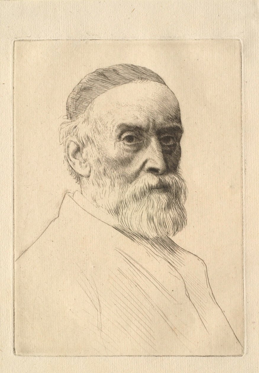 Portrait of the Painter G. F. Watts (1817–1904) by Alphonse Legros