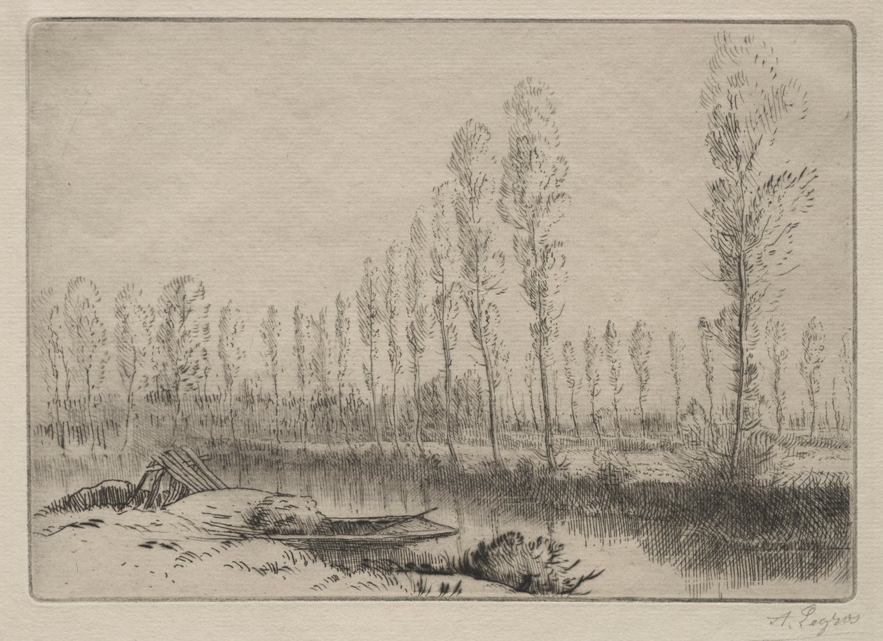 Near Amiens, the Peat Bogs by Alphonse Legros