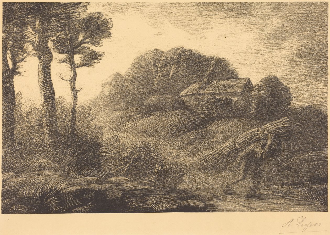 Return of the Fagot-gatherer, 2nd plate by Alphonse Legros