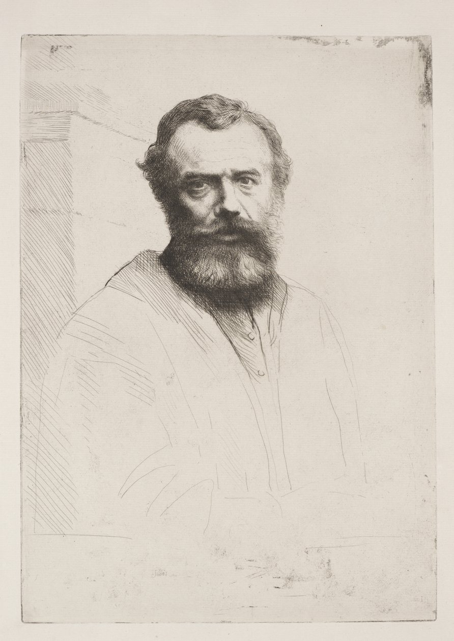 Self-Portrait (Third Plate) by Alphonse Legros