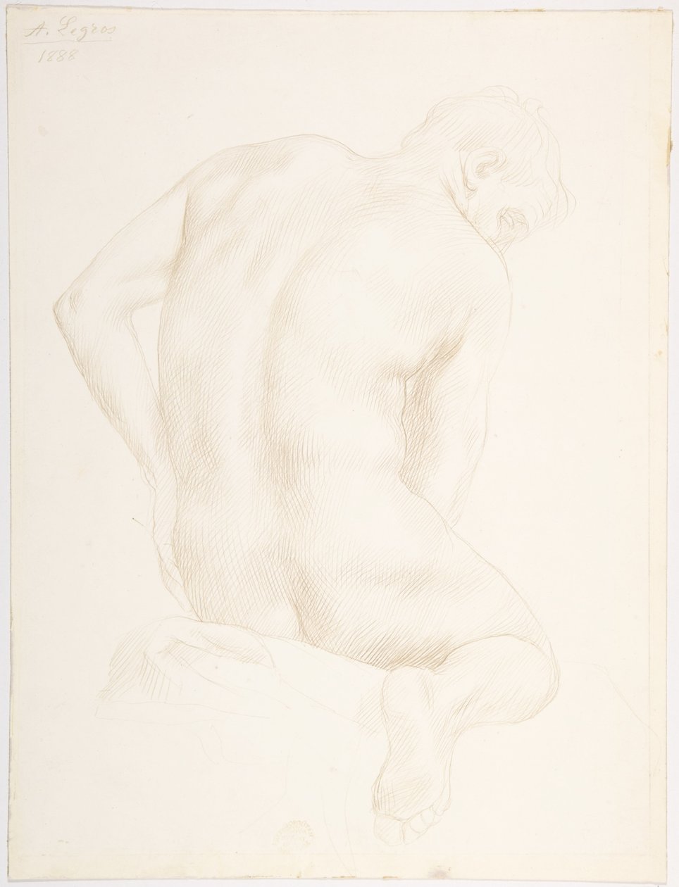 Study of a Figure by Alphonse Legros