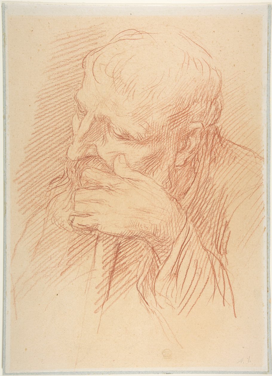Study of a Head by Alphonse Legros