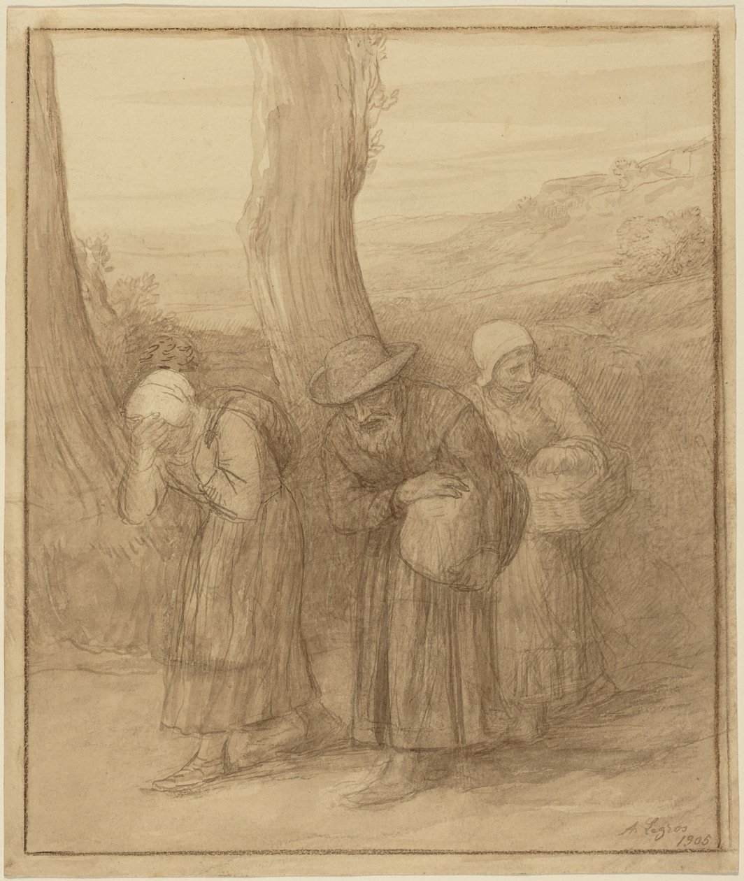The Departure by Alphonse Legros
