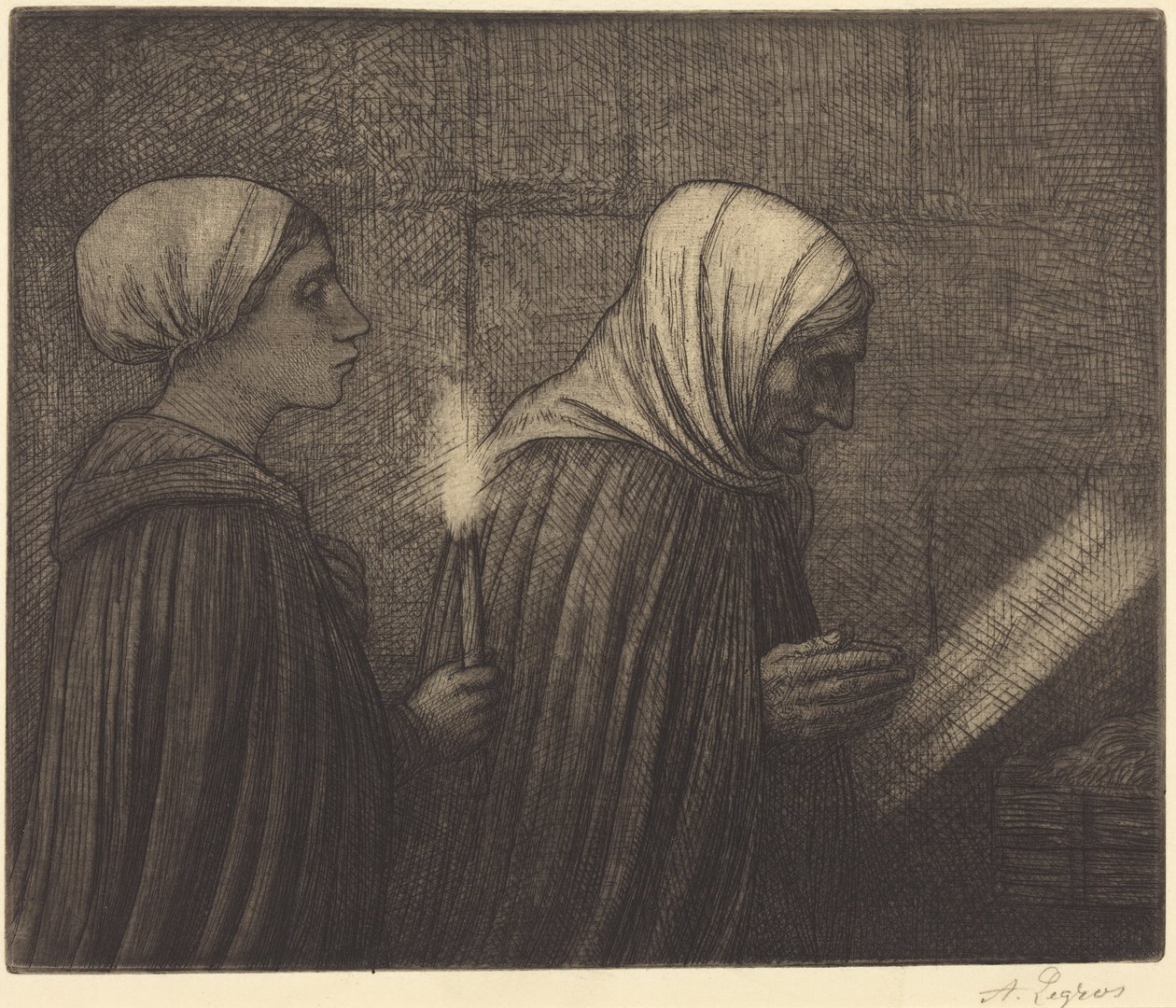 The Manger by Alphonse Legros