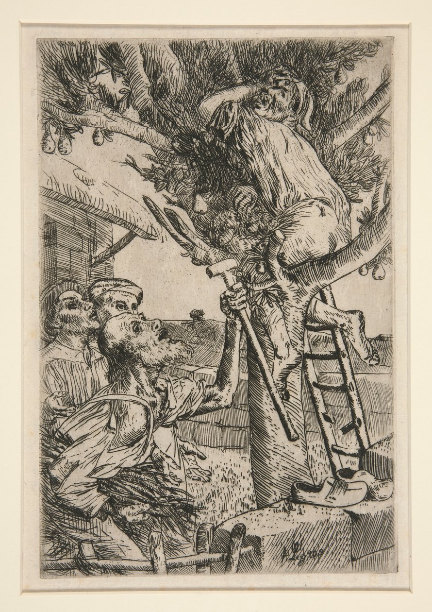 The Pear Thief, No. 2 by Alphonse Legros