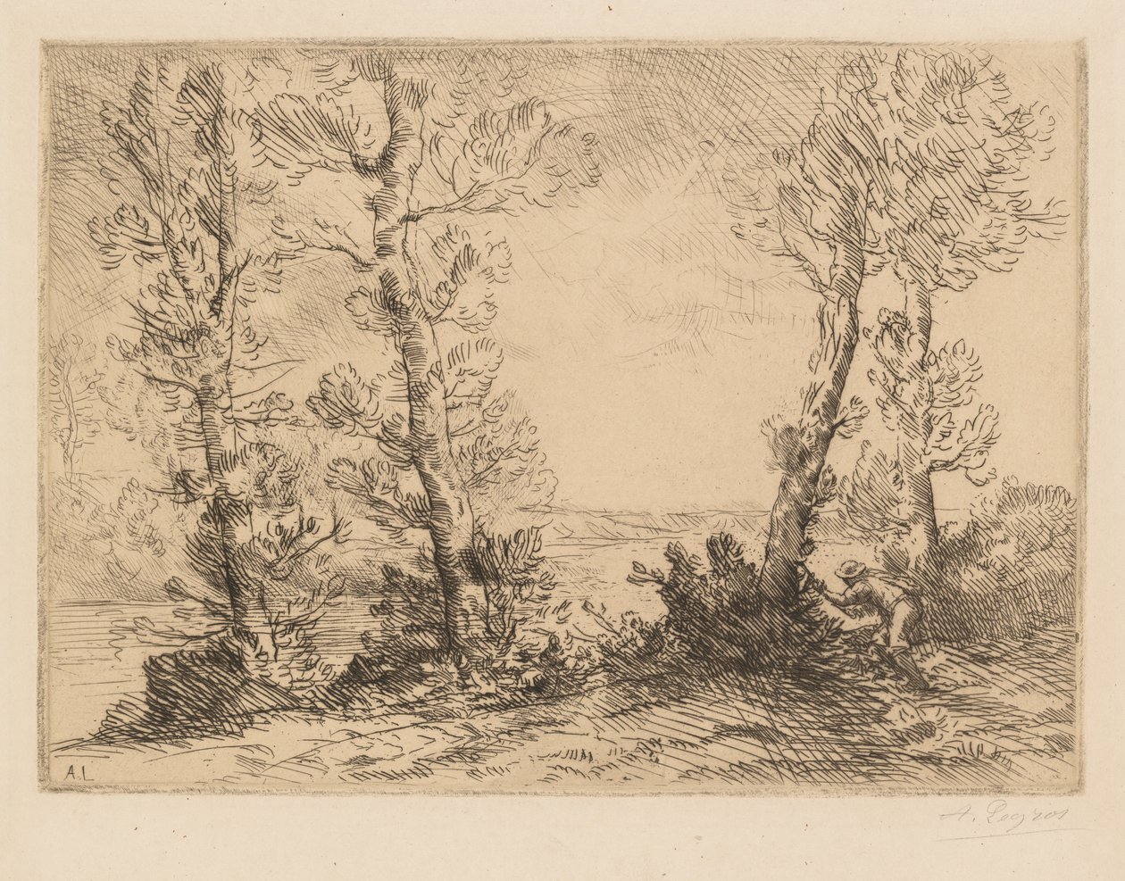 The Salmon Fisherman by Alphonse Legros