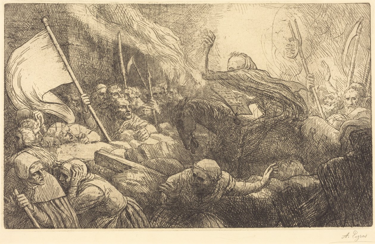 The Triumph of Death: Proclamation by Alphonse Legros