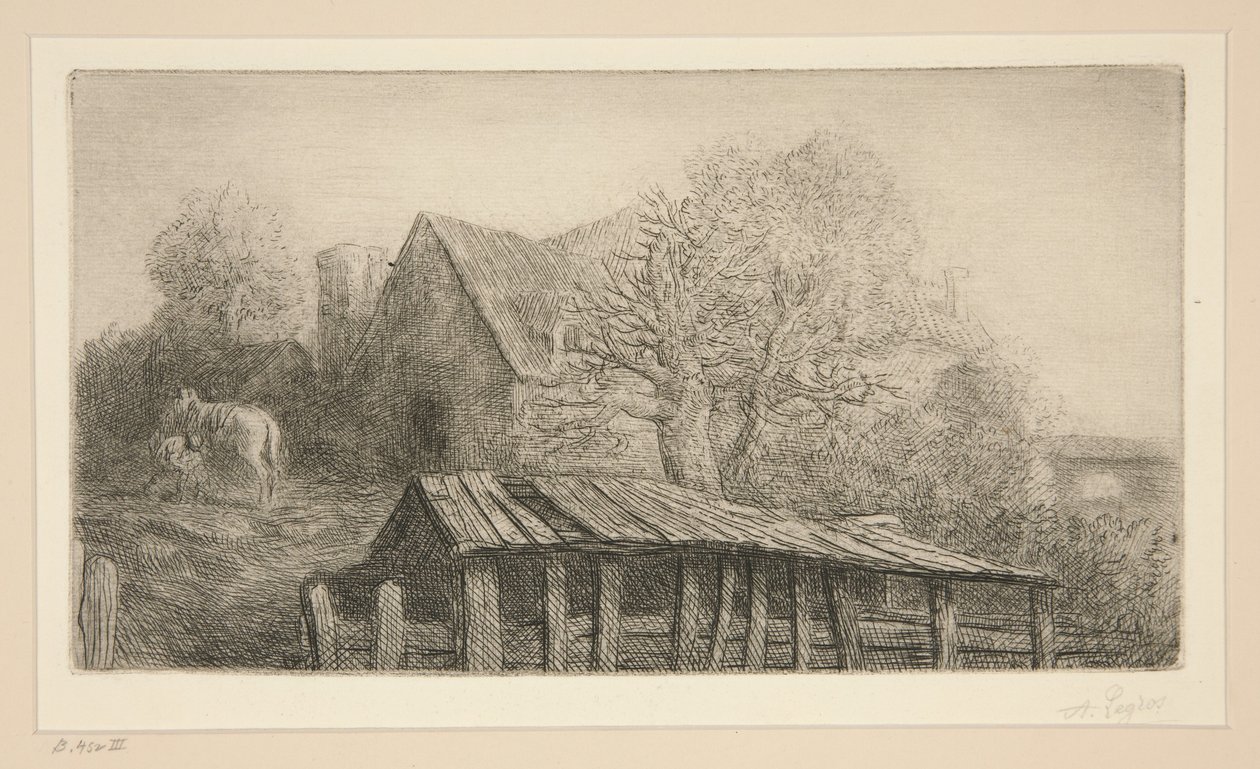 An Old Inn by Alphonse Legros