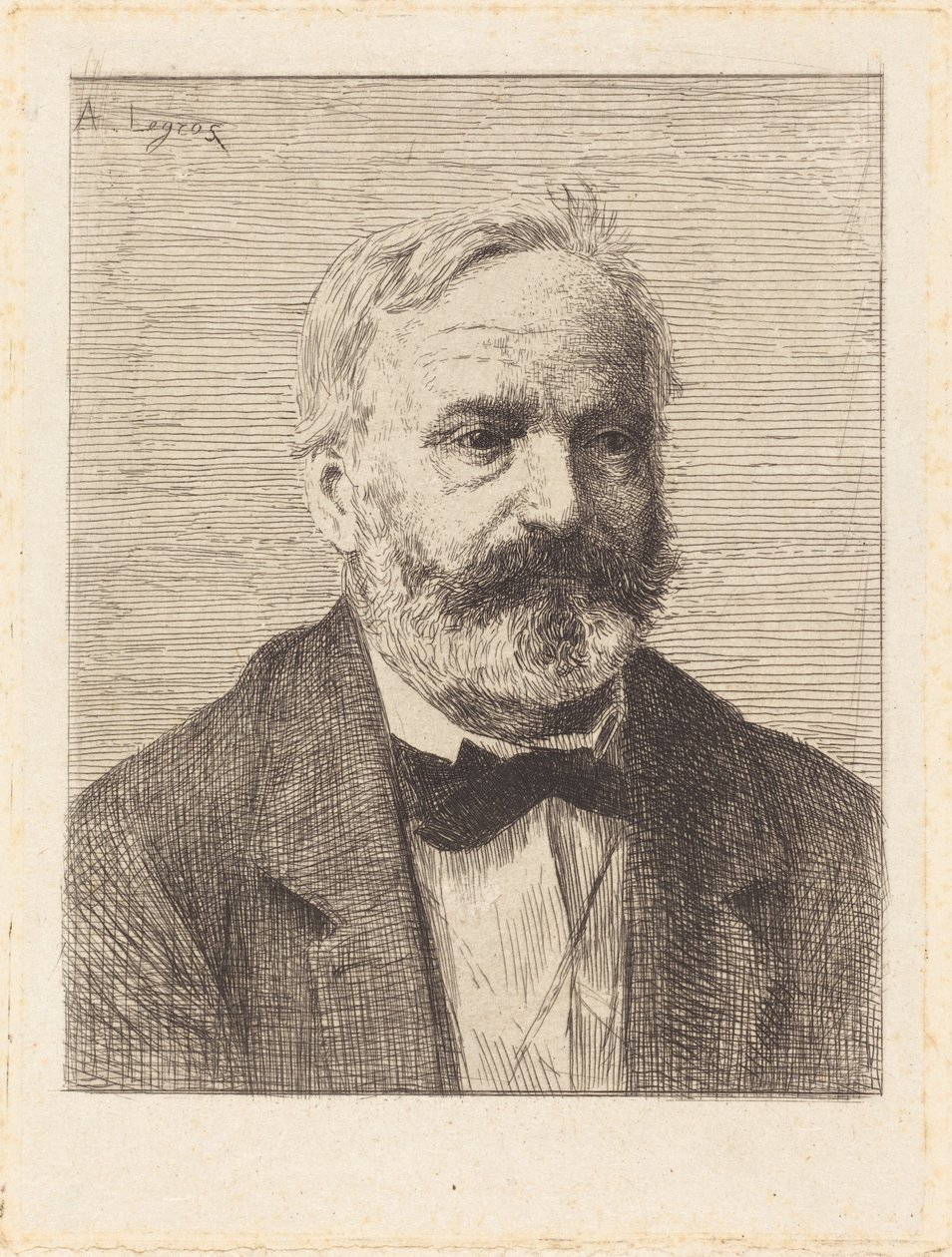 Victor Hugo, 1st plate by Alphonse Legros