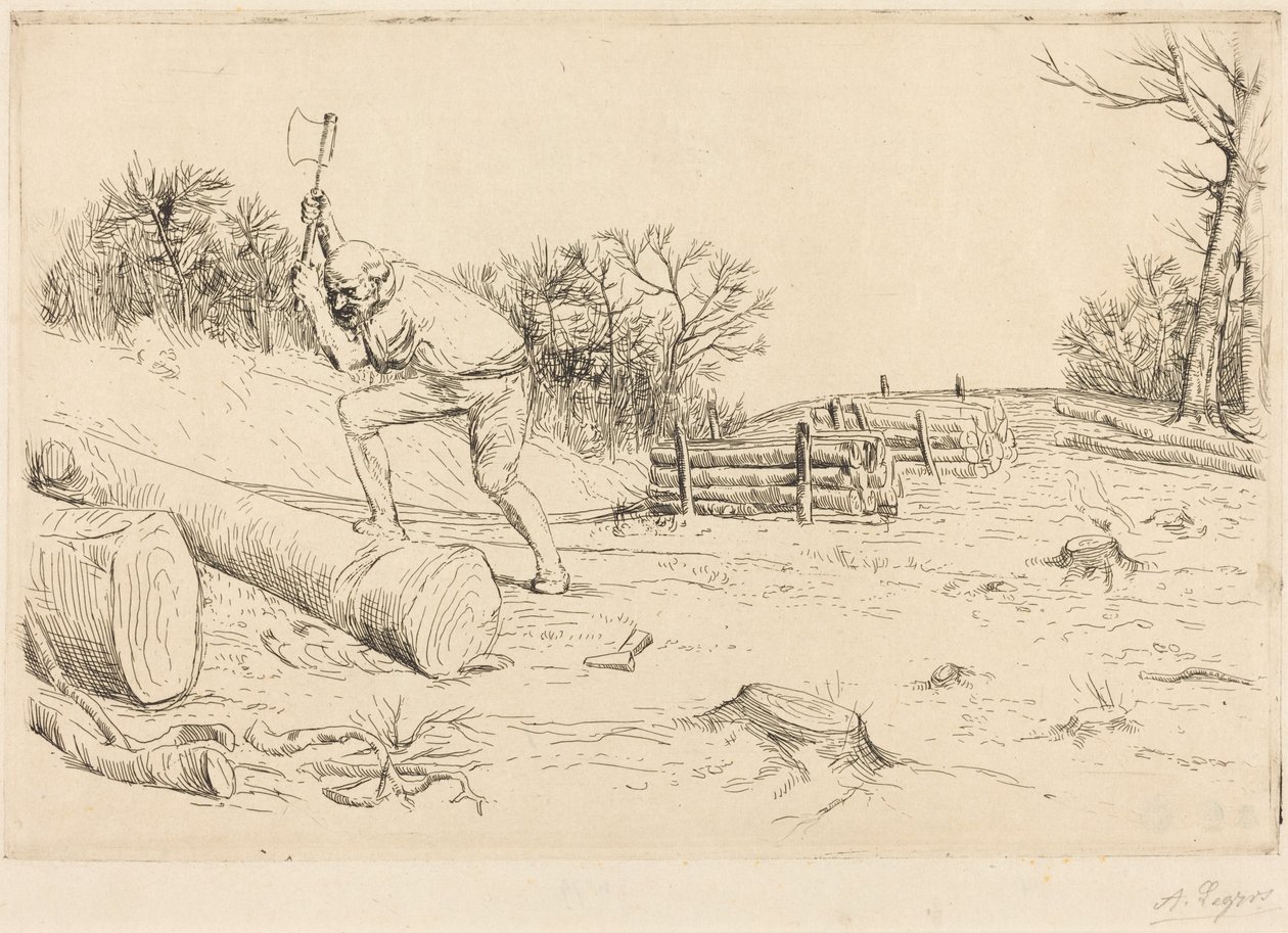 Woodcutter by Alphonse Legros