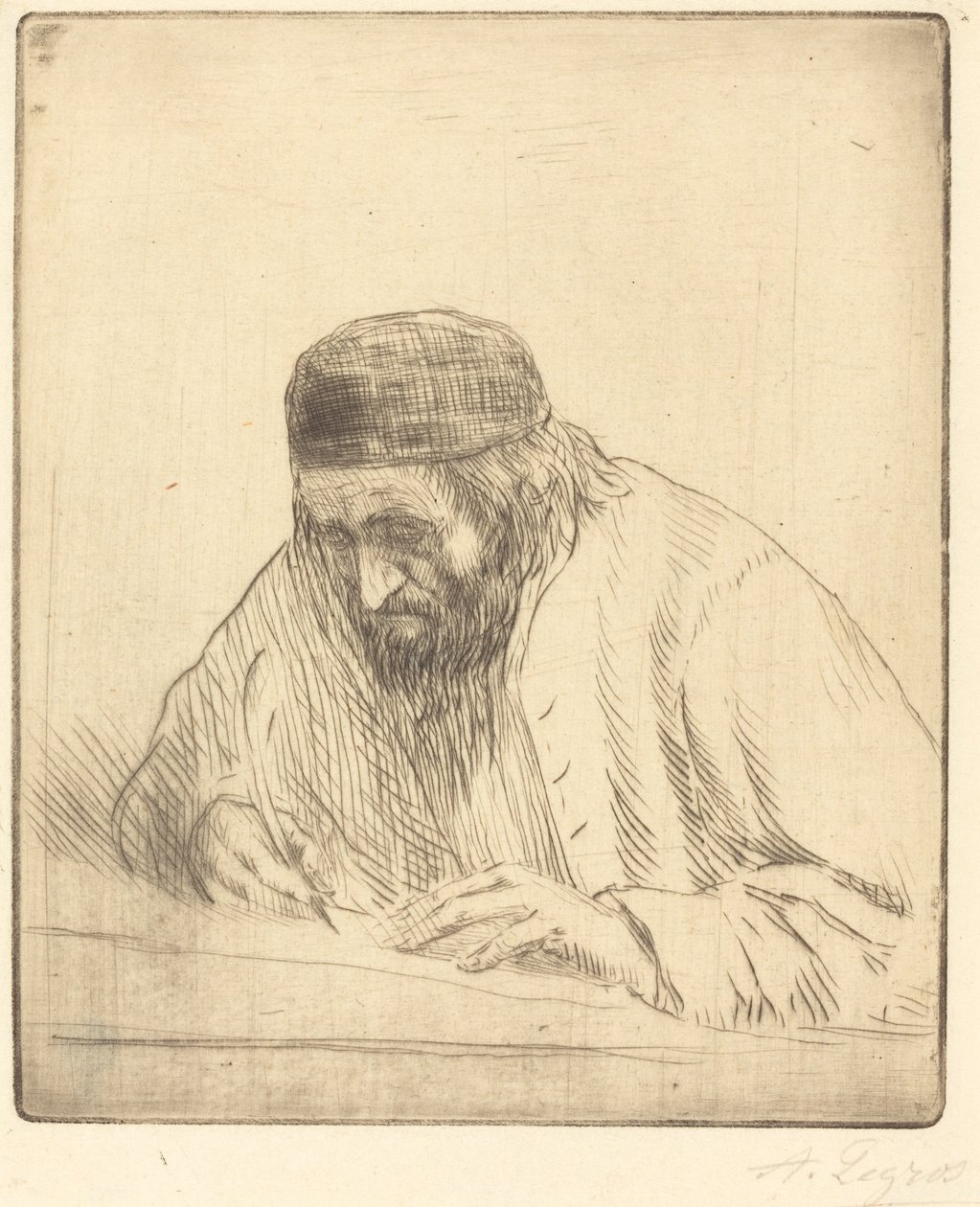 Writer by Alphonse Legros: Highest-quality art reproduction