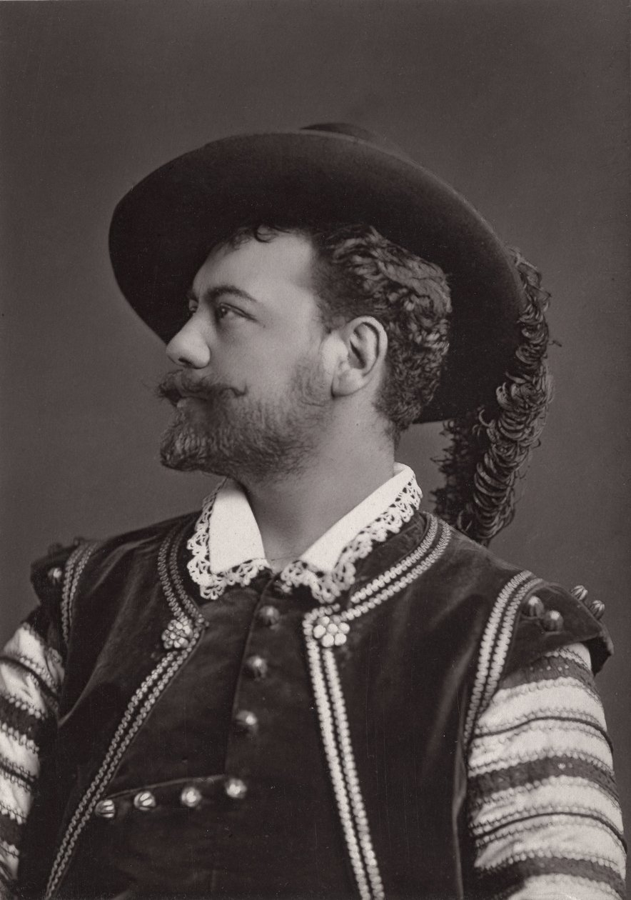 Portrait of Victor Maurel (1848-1923) French baritone as Don Giovanni of Mozart - photography by Alphonse Justin Liebert (1827-1914) by Alphonse Liebert