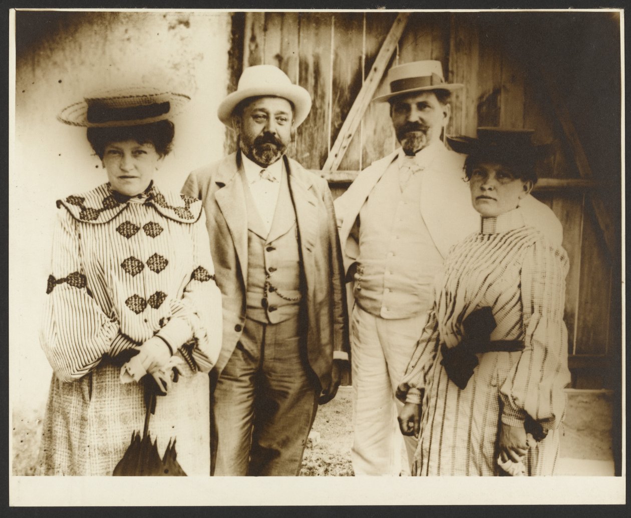 Alphonse Mucha with Sisters Ana and Andela and Andela