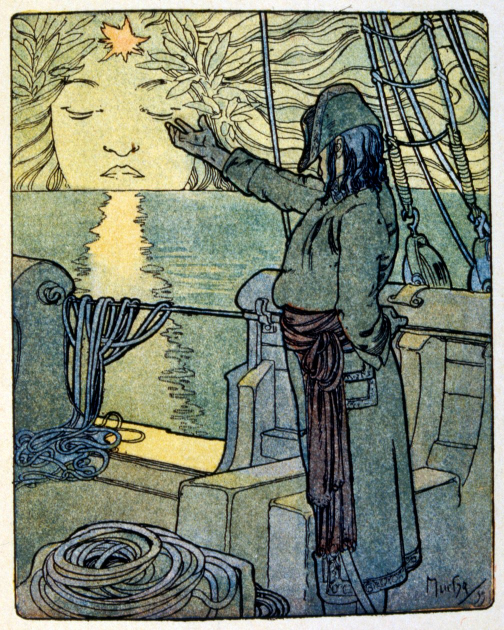 Illustration by Alphonse Mucha for the book 