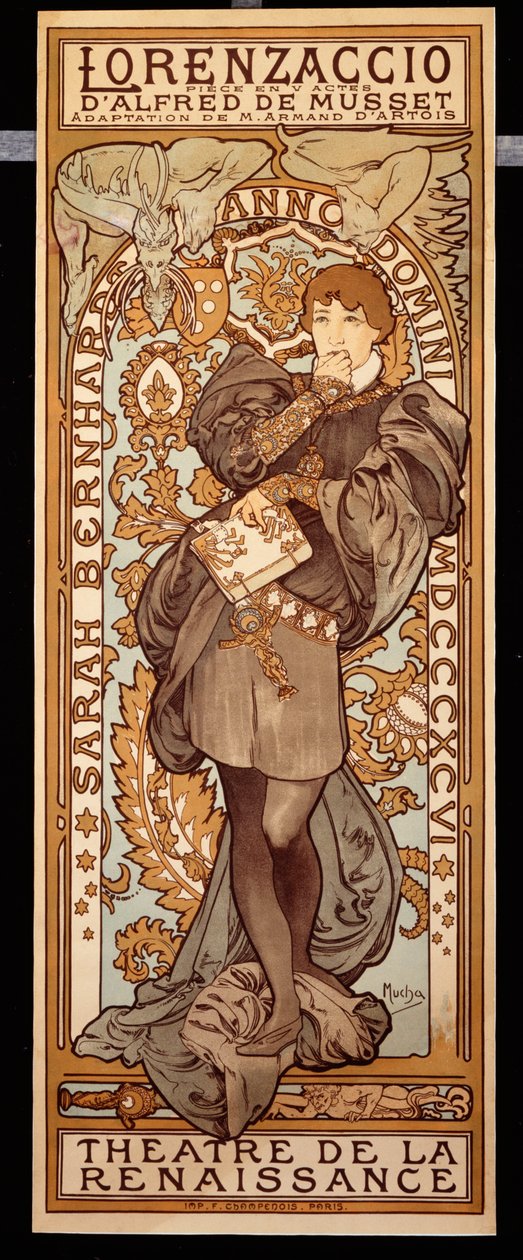 Lorenzaccio by Alphonse Mucha: Premium art reproduction