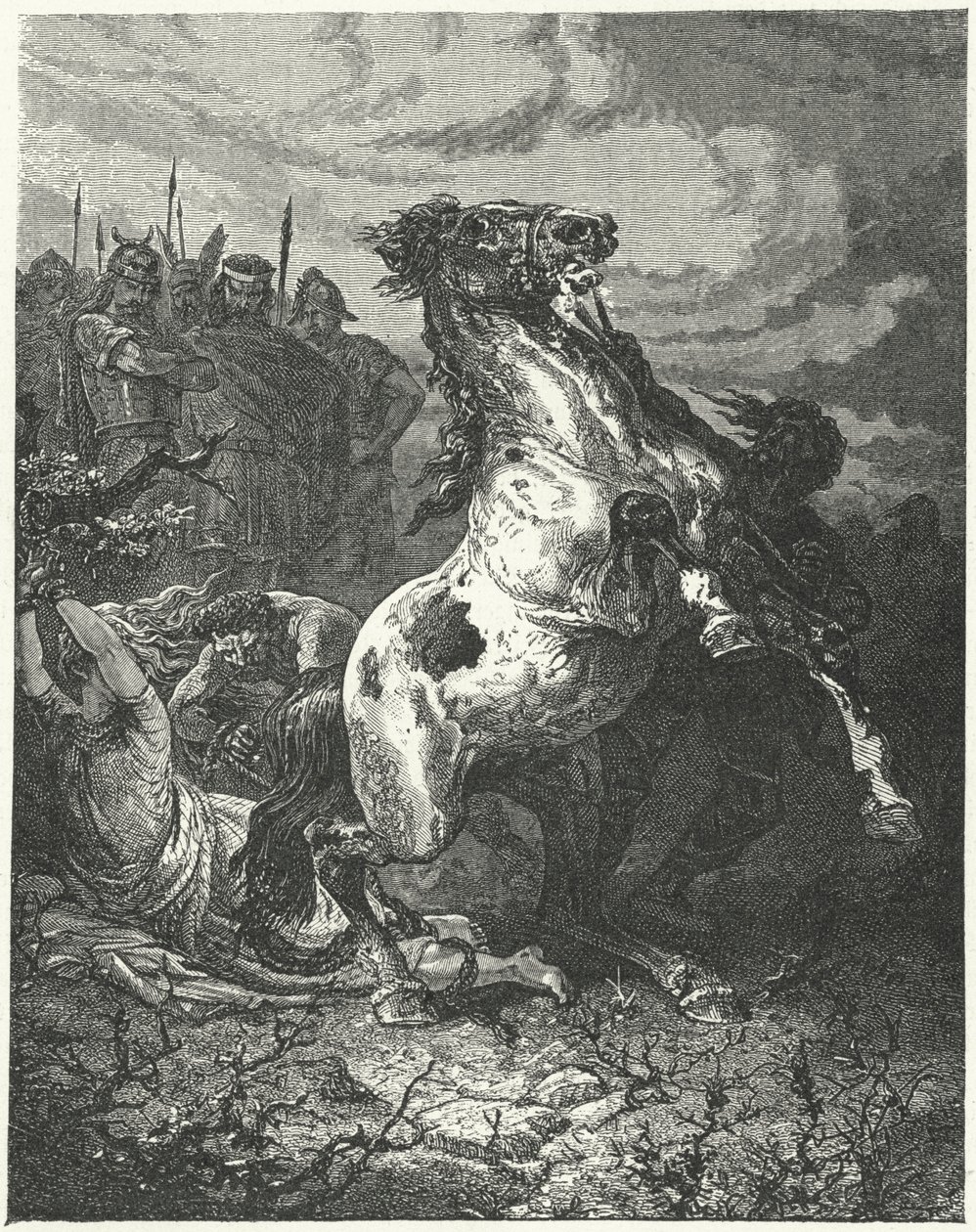 The Execution of Brunhilda of Austrasia, 613 by Alphonse Marie de (after) Neuville