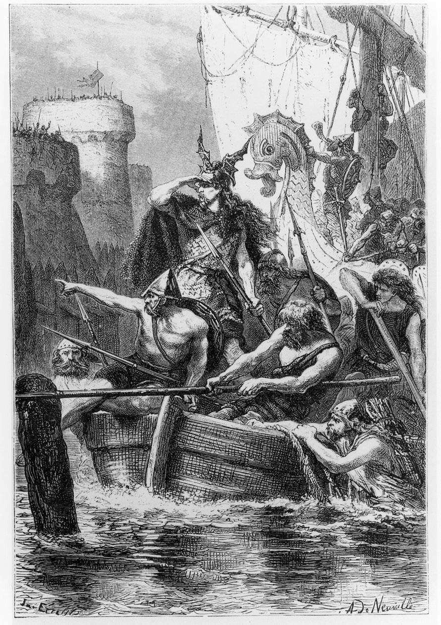 Norse Boats Besieging Paris, from 