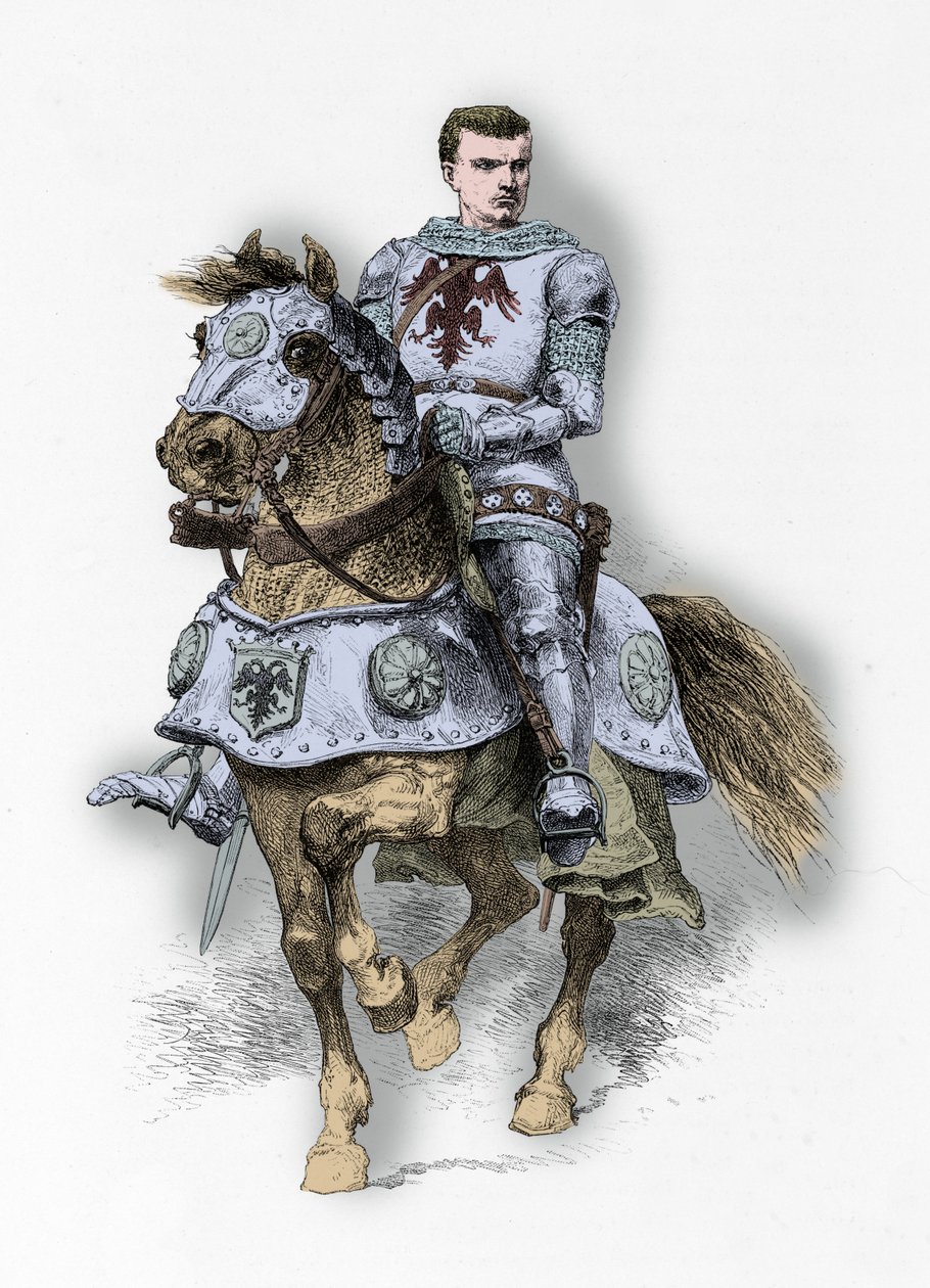 Portrait of Constable Bertrand Du Guesclin by Alphonse Marie de Neuville