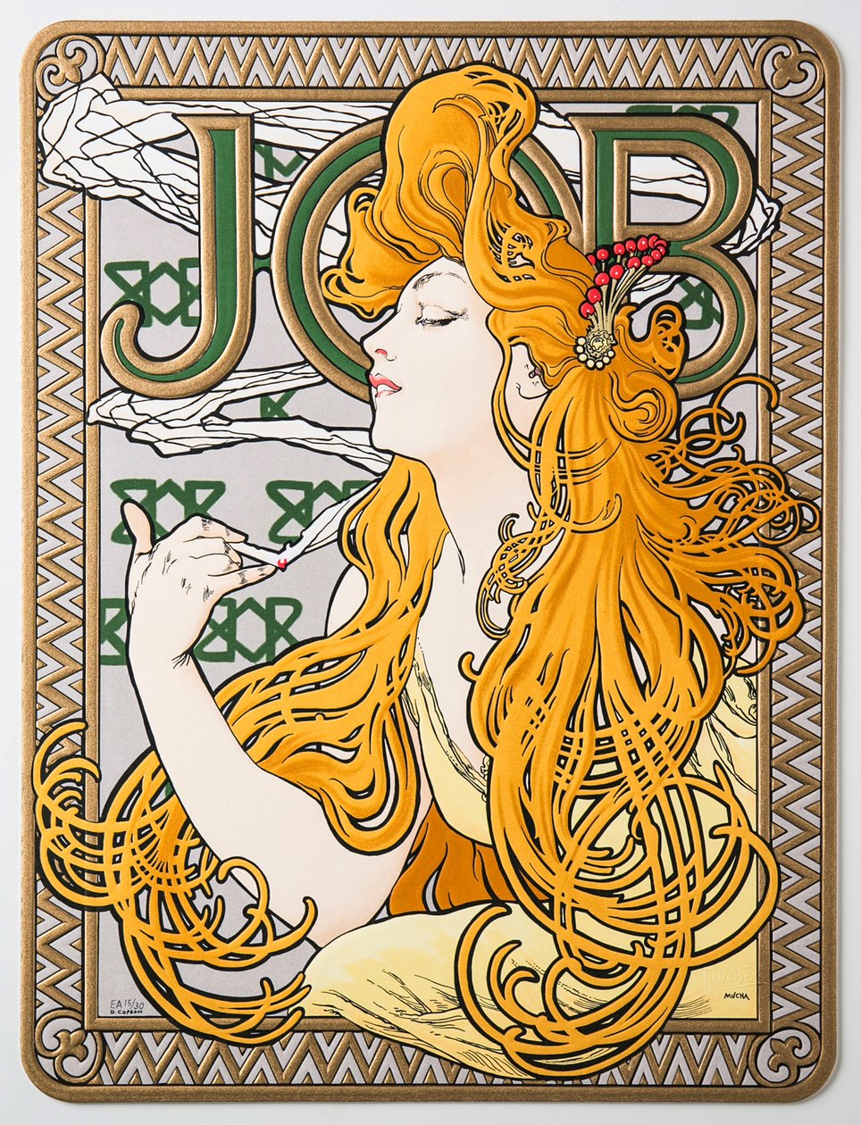 Advertising Poster for the Tissue Paper Job, 1897 by Alphonse Mucha