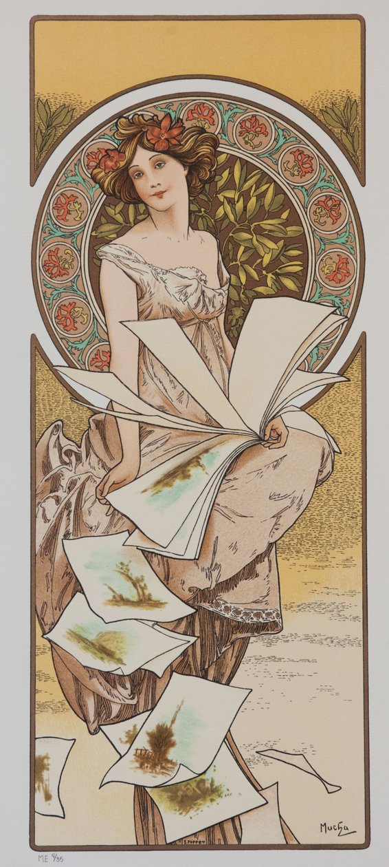 Champenois Calendar by Alphonse Mucha