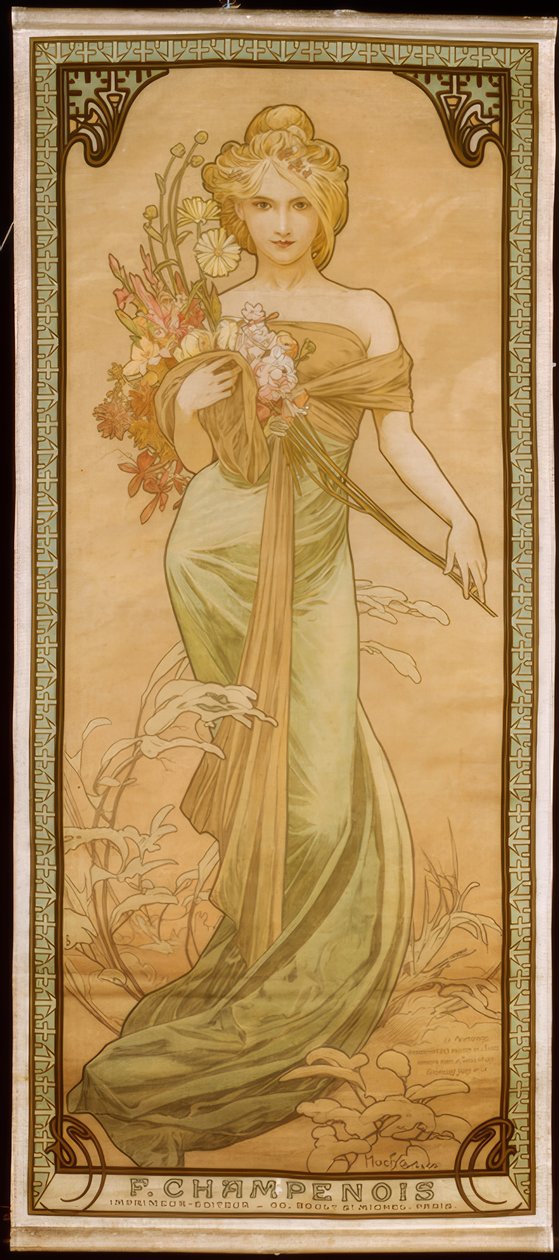 Spring by Alphonse Mucha