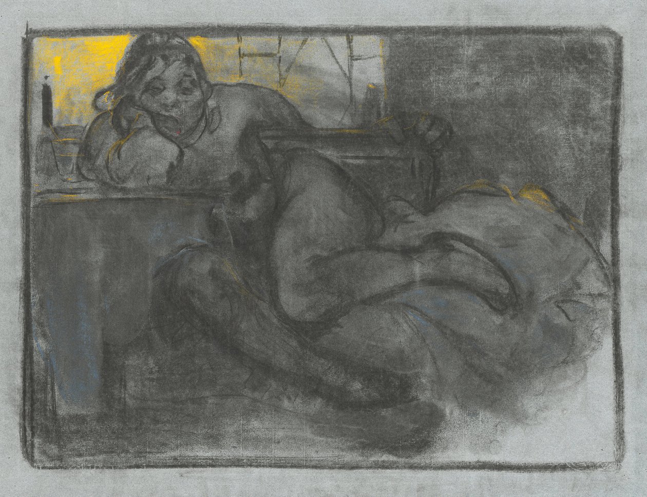 The Absinthe Drinker by Alphonse Mucha
