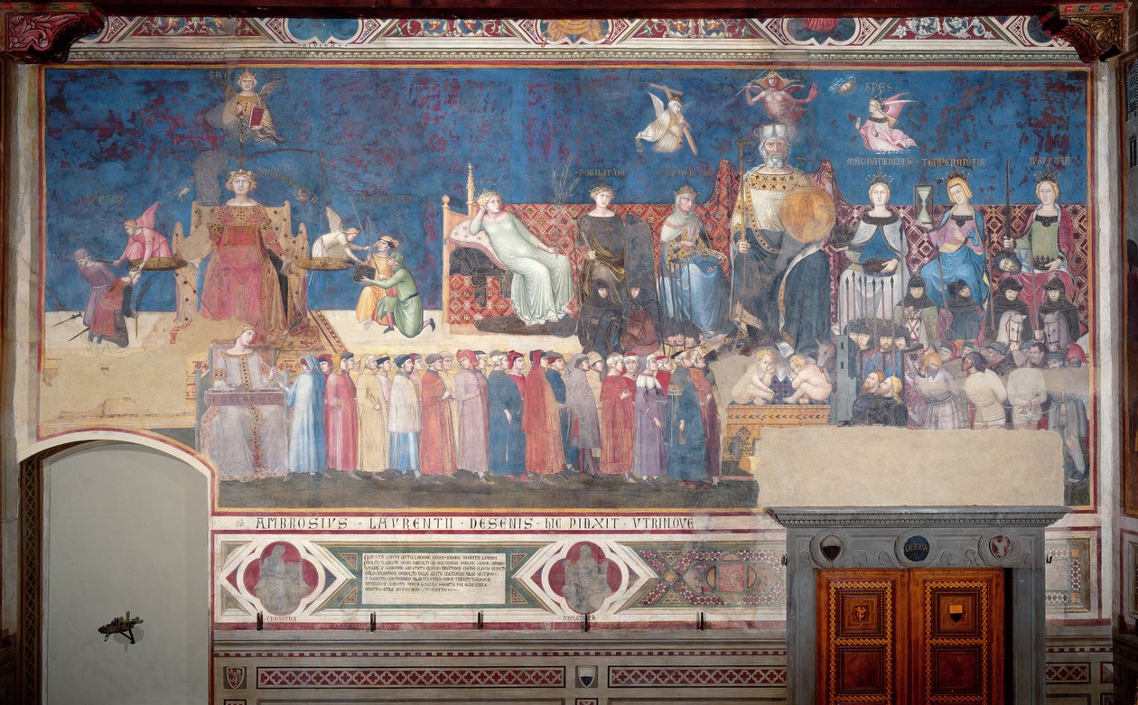 Allegory of Good Government, 1338-40 by Ambrogio Lorenzetti