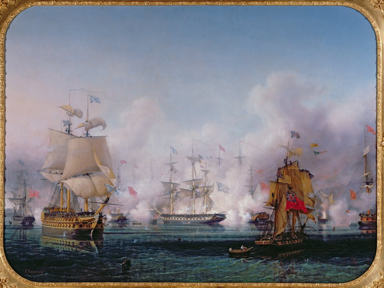 Episode of the Battle of Navarino, 20th October 1827 by Ambroise Louis Garneray