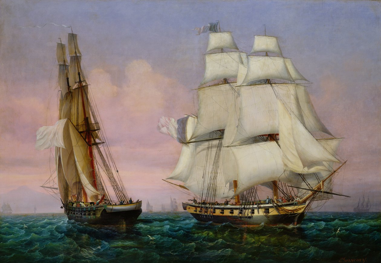 Return from Elba, c.1852 by Ambroise Louis Garneray