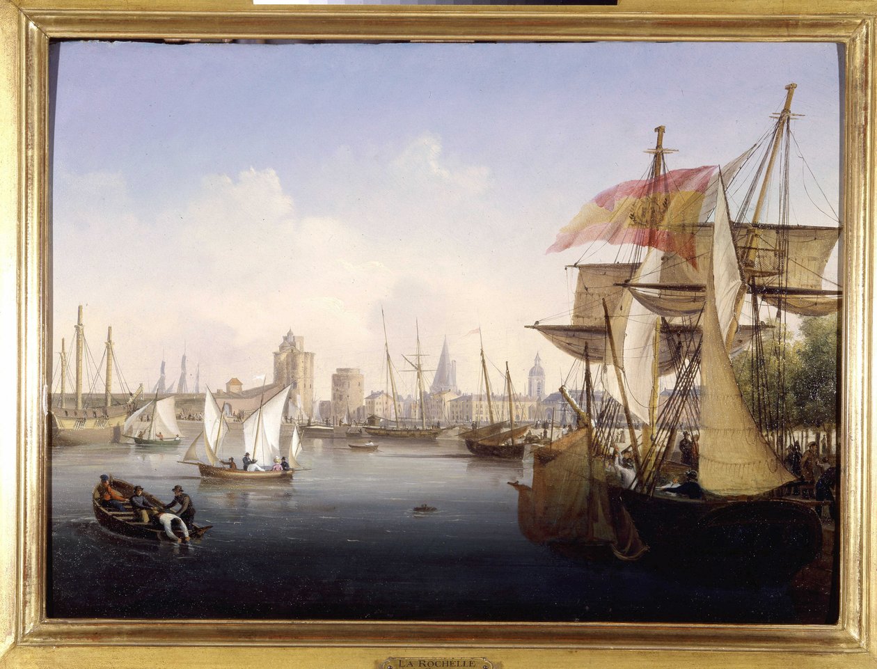 Le port de La Rochelle by Ambroise Louis Garneray