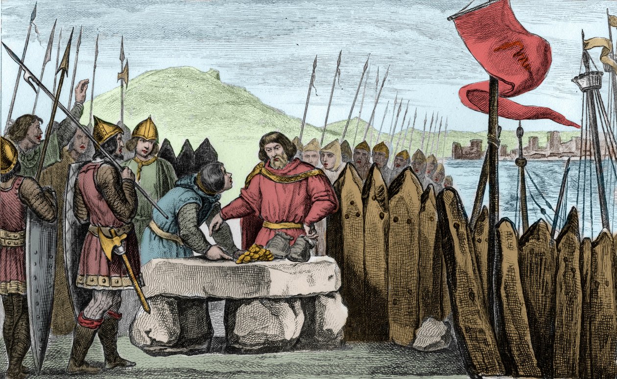 Charles III the Fat Pays Off the Viking Invaders in 886 by Ambroise Tardieu