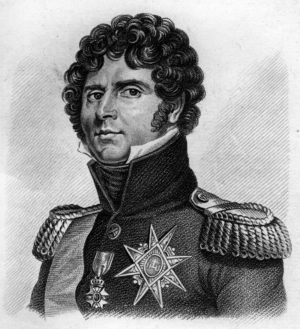 Portrait of Charles Jean - Baptiste Bernadotte (1763-1844), Marshal of France, King Charles XIV of Sweden and Norway. In 